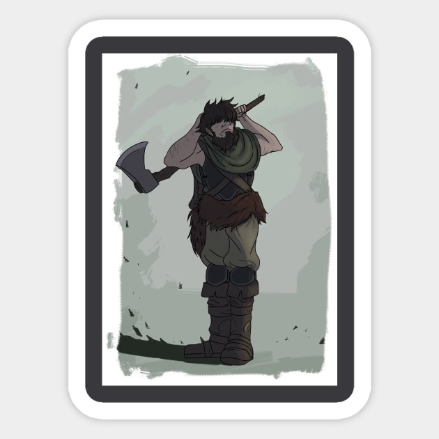 Corbin Capes & Quests Pin Sticker by CapedJoel